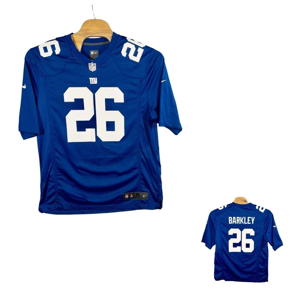 Nike On Field NY‎ Giants Saquon Barkley NFL Football Jersey Mens XL